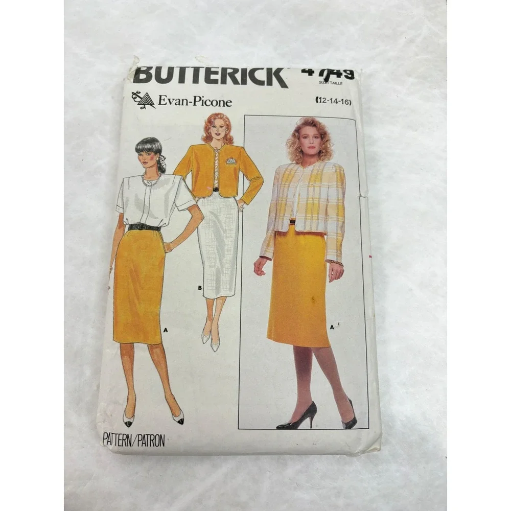 Vintage Sewing Pattern Lot McCall's 8000 Butterick 4749 Simplicity 7226 Retro